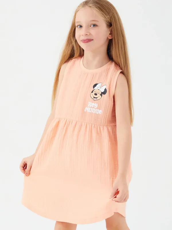 ROBE MINNIE MOUSE HEY MINNIE SAUMON - D4776-V2